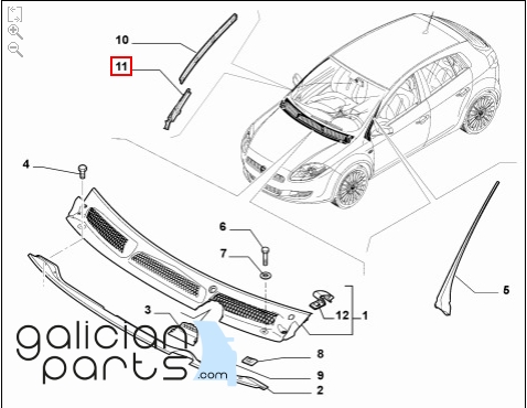 Funda de coche hecha a medida adecuada para Fiat Bravo 2007-2016 para  exterior €220